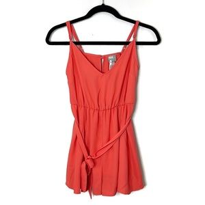 ASOS Bright Summer Red/Orange Romper size US 4